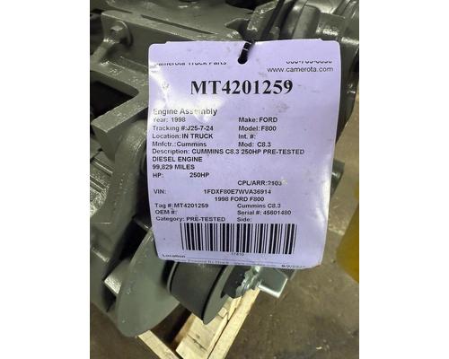 Cummins C8.3 Engine Assembly