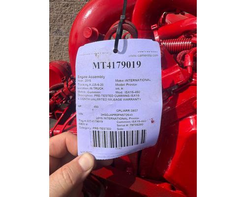 Cummins ISX15-450 Engine Assembly