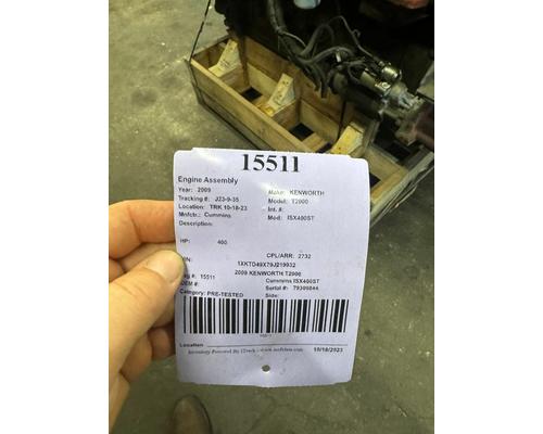 Cummins ISX400ST Engine Assembly