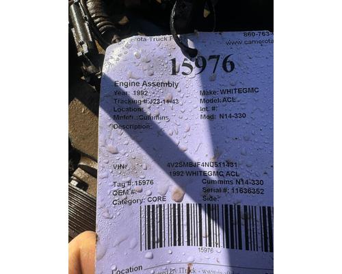 Cummins N14-330 Engine Assembly