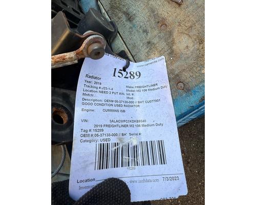 FREIGHTLINER M2 106 Medium Duty Radiator