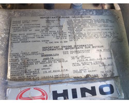 HINO 145 Engine Assembly