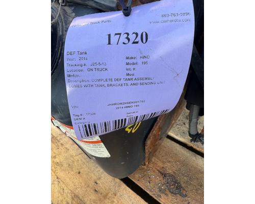 HINO 195 DEF Tank
