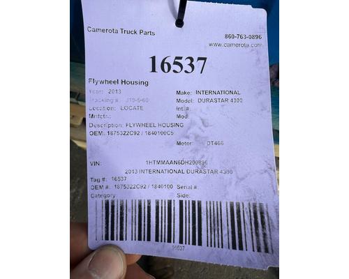 INTERNATIONAL DURASTAR 4300 Flywheel Housing