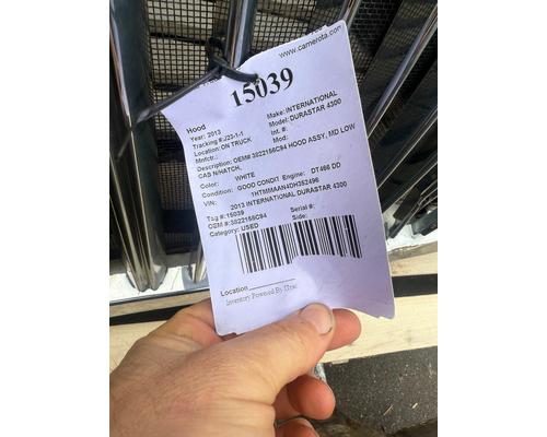 INTERNATIONAL DURASTAR 4300 Hood