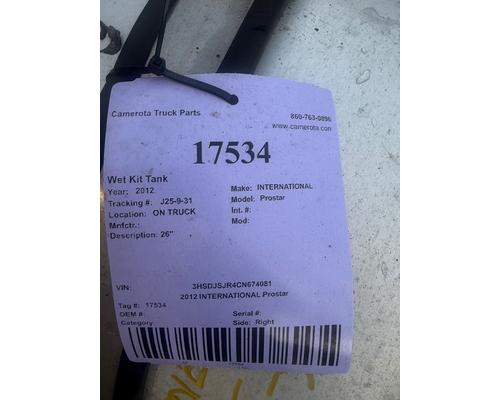 INTERNATIONAL Prostar Wet Kit Tank