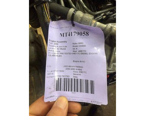 Isuzu 4HE1TC Engine Assembly