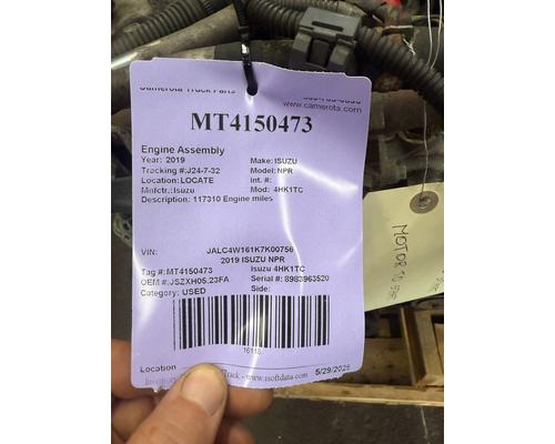 Isuzu 4HK1TC Engine Assembly