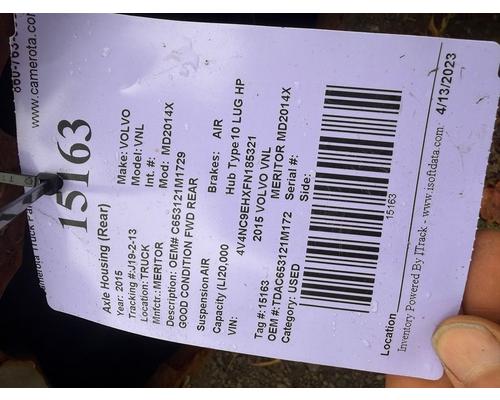 MERITOR MD2014X Axle Housing (Rear)