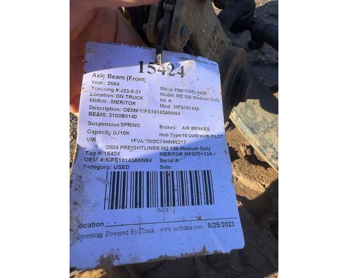 MERITOR MFS10143A Axle Beam (Front)