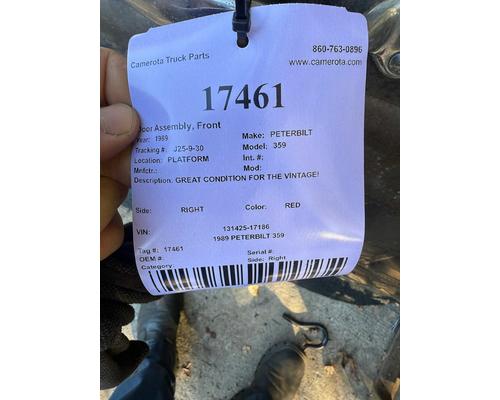 PETERBILT 359 Door Assembly, Front