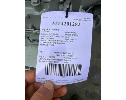 Perkins 1004-4T Engine Assembly