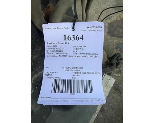 THERMO KING TRIPAC EVOLUTION Auxillary Power Unit