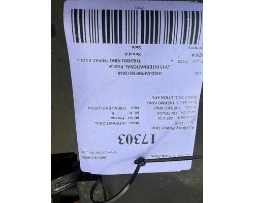 THERMO KING TRIPAC EVOLUTION Auxillary Power Unit