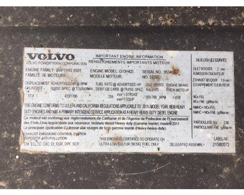 Volvo D13 425 Engine Assembly