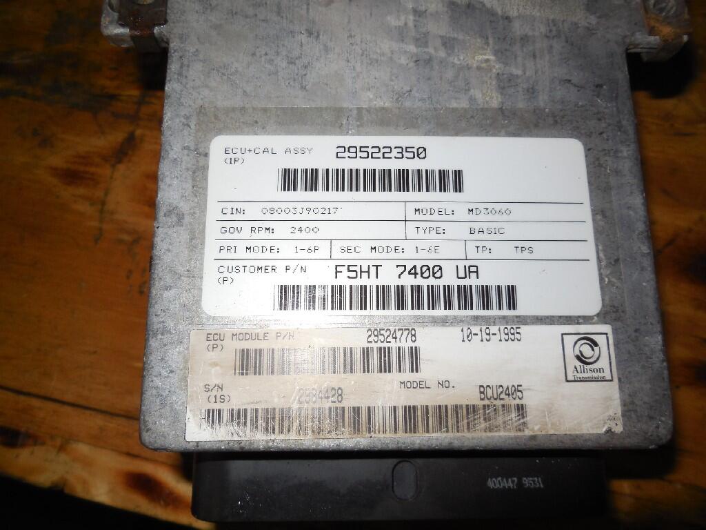 ALLISON MD3060 ECM (Transmission) OEM 29524778 in Westland, MI 94730