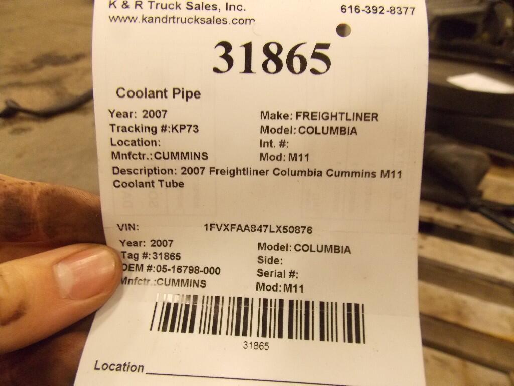 CUMMINS M11 Coolant Pipe OEM 0516798000 in Holland, MI 31865