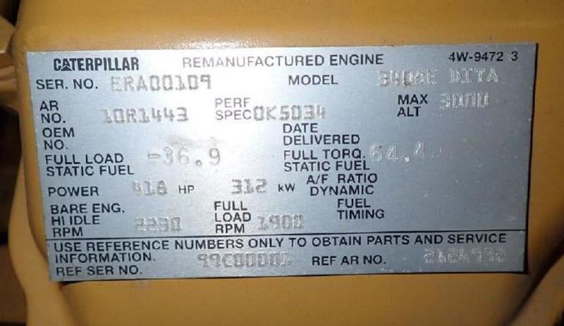Used Heavy Equipment Part