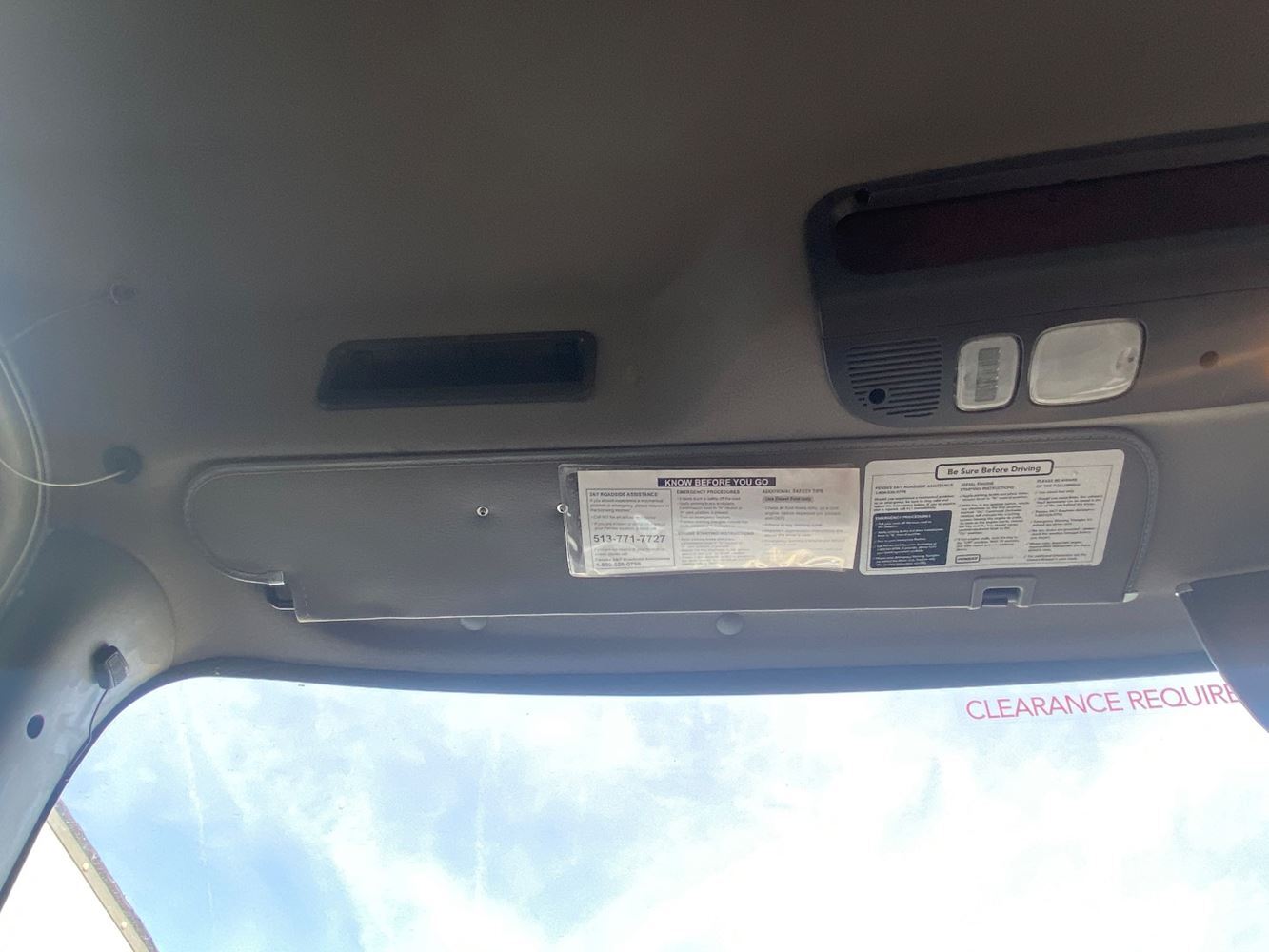 freightliner m2 106 sun visor