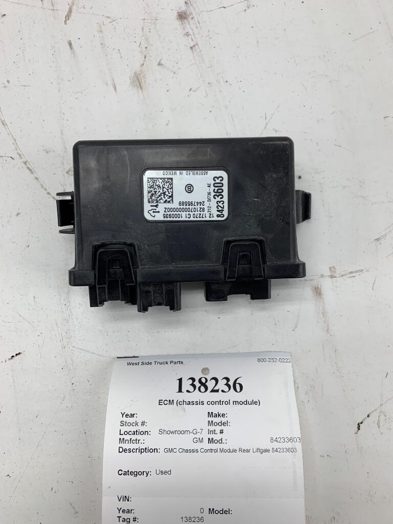 GM 84233603 ECM (chassis control module) OEM 84233603 in OWENSBORO, KY