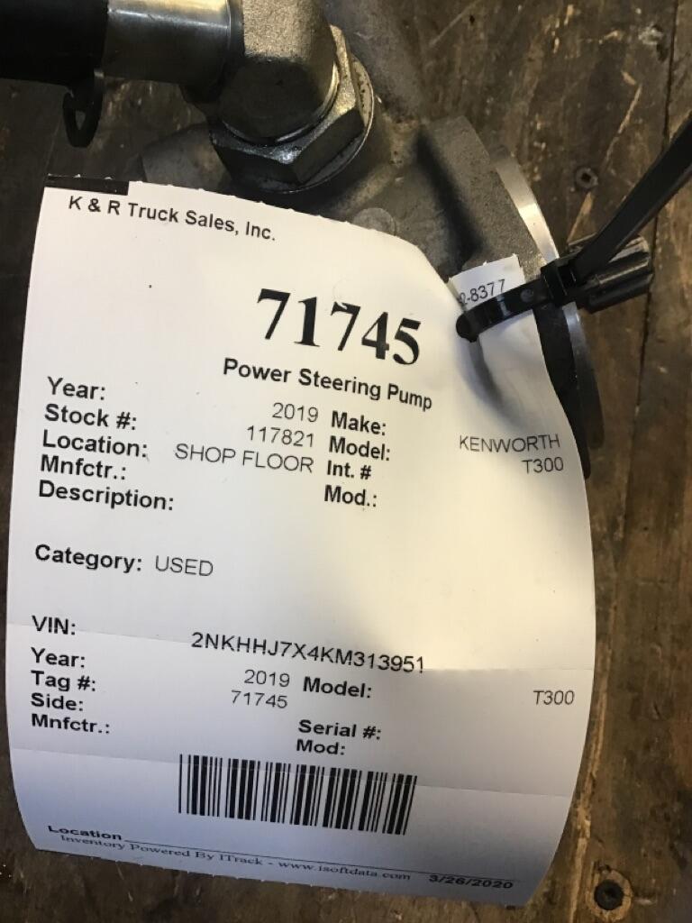 KENWORTH T300 Power Steering Pump OEM PVE221618R101 in Holland, MI 71745