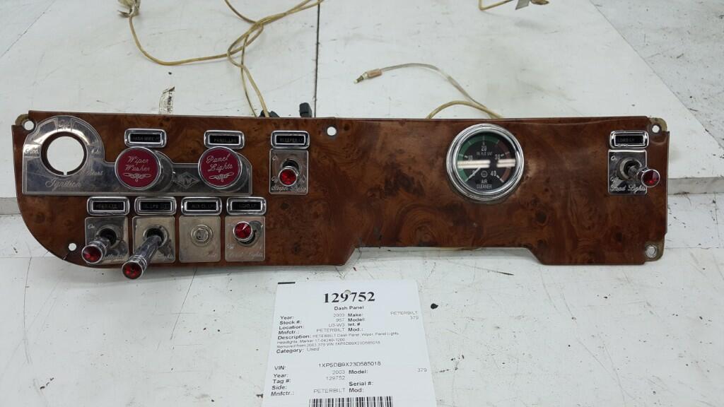 PETERBILT 379 Dash Panel OEM# 17042401200 in OWENSBORO, KY #129752