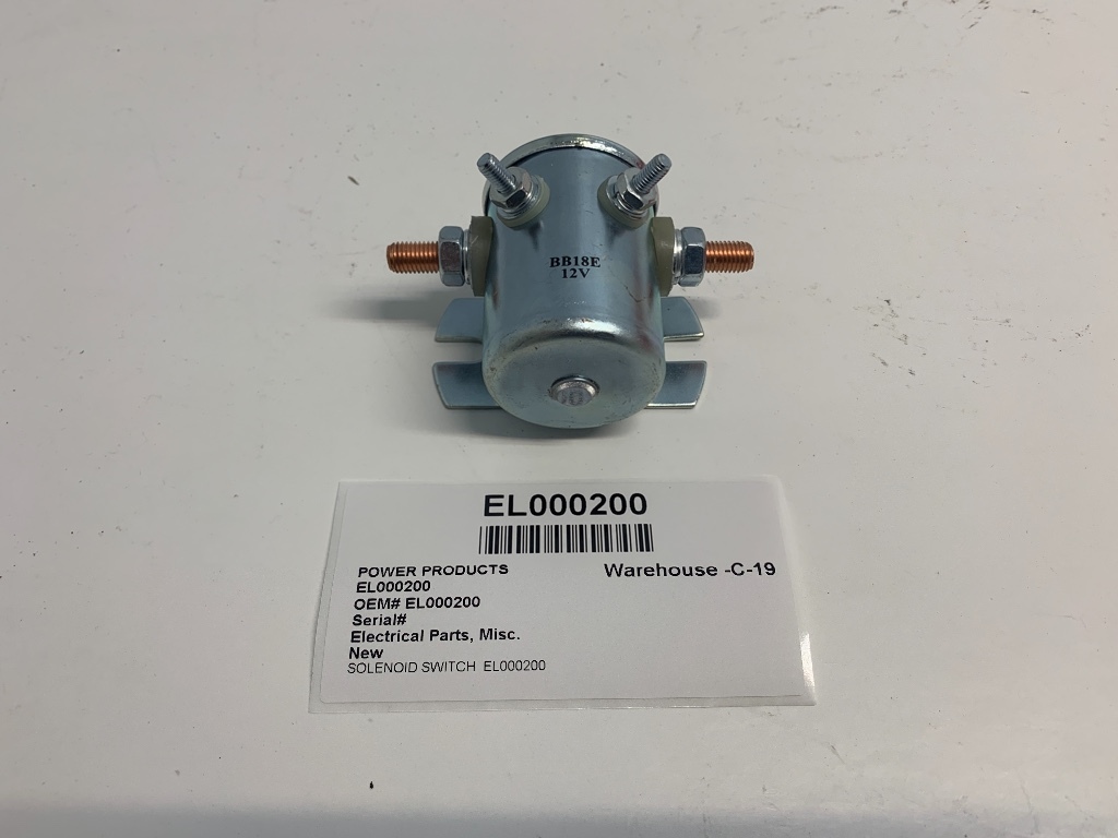 12V Power Products EL000200 Solenoid Switch