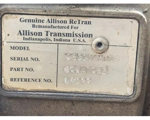  Allison 1000 SERIES Transmission Assembly #