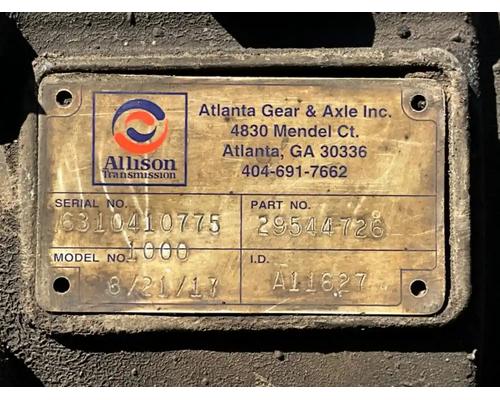  Allison 1000PTS Transmission Assembly #