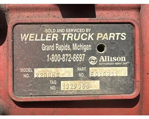  Allison 2200HS Transmission Assembly #