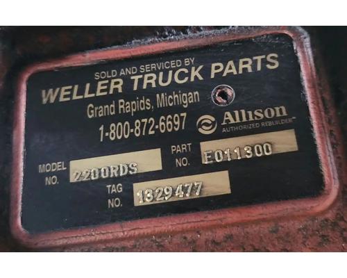  Allison 2200RDS Transmission Assembly #
