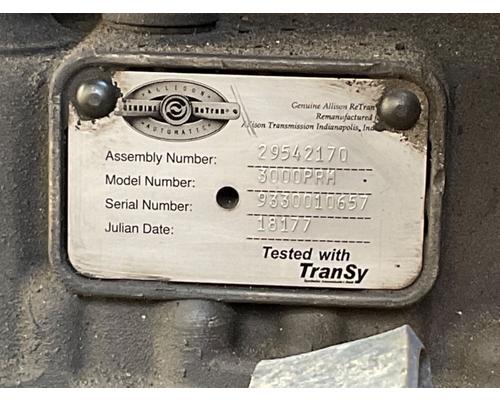  Allison 3000PRM Transmission Assembly #