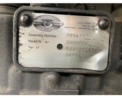  Allison 3000PRM Transmission Assembly #