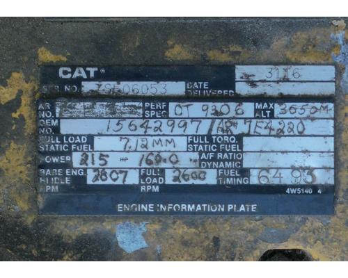  Caterpillar 3116 Engine Assembly #
