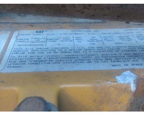  Caterpillar 3116 Engine Assembly #
