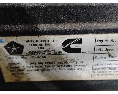 CUMMINS 5.9L Ram Engine Assembly