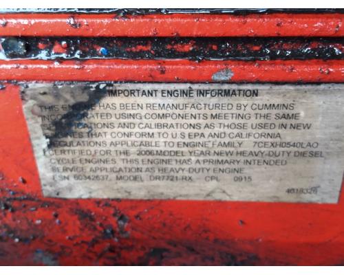  Cummins ISL Engine Assembly #