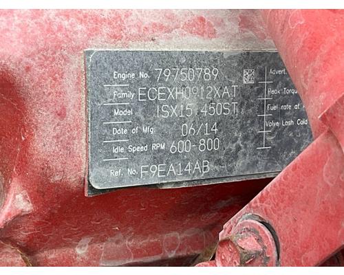  Cummins ISX15 Engine Assembly #