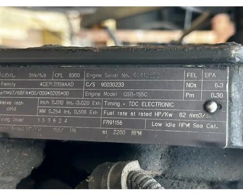  Cummins QSB-155C Engine Assembly #