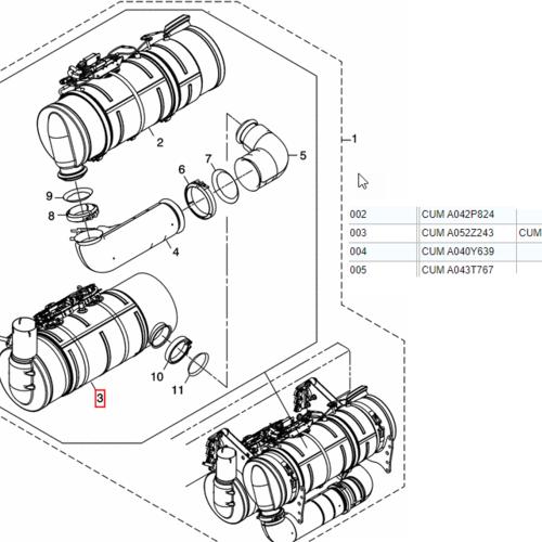 Cummins M2 106 Medium Duty Dpf Diesel Particulate Filter Oem A042p824 A052z243 In Enfield Ct 14181