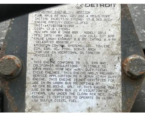  Detroit DD13 Engine Assembly #