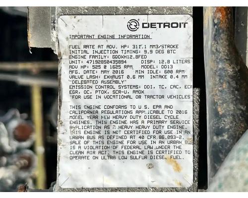  Detroit DD13 Engine Assembly #