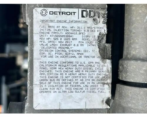  Detroit DD13 Engine Assembly #