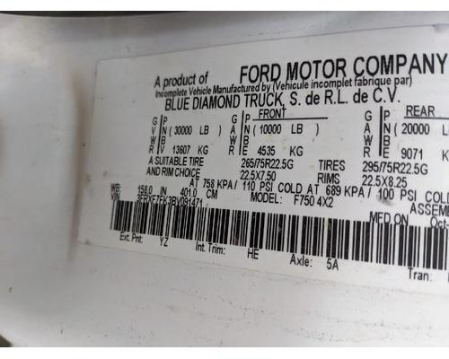 FORD F750 Rebuilders