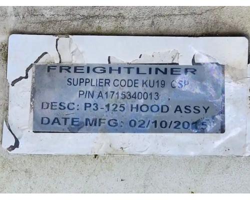  Freightliner Cascadia 125 Hood #