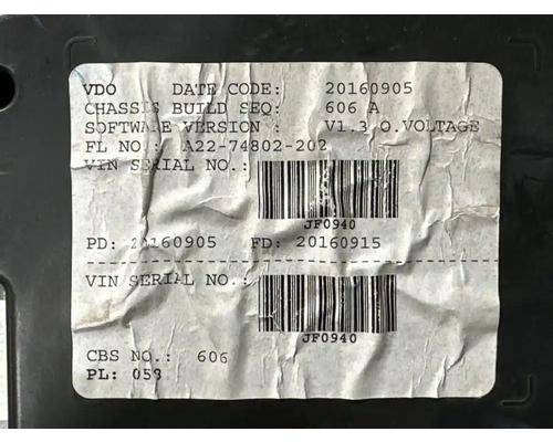  Freightliner M2 106 Instrument Cluster #