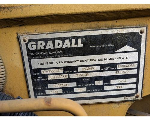 Gradall G3WD Excavator Equipment (Whole Vehicle)