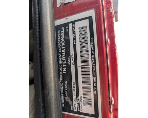 INTERNATIONAL 5600I Parts Vehicles