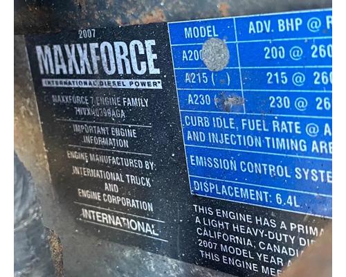  International MAXXFORCE 7 Engine Assembly #