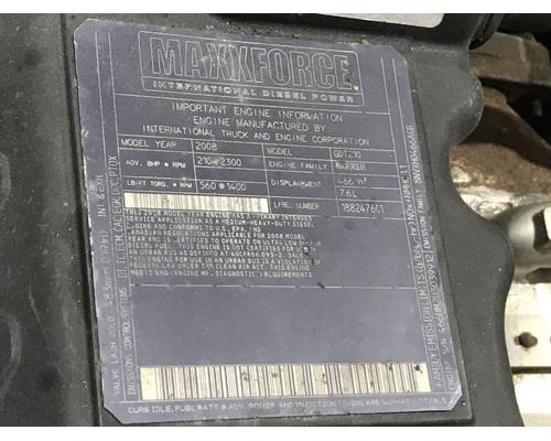  International MAXXFORCE DT Engine Assembly #